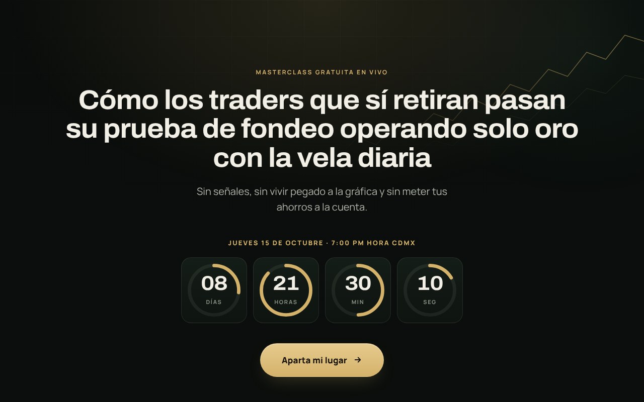 Vista previa de la página de registro